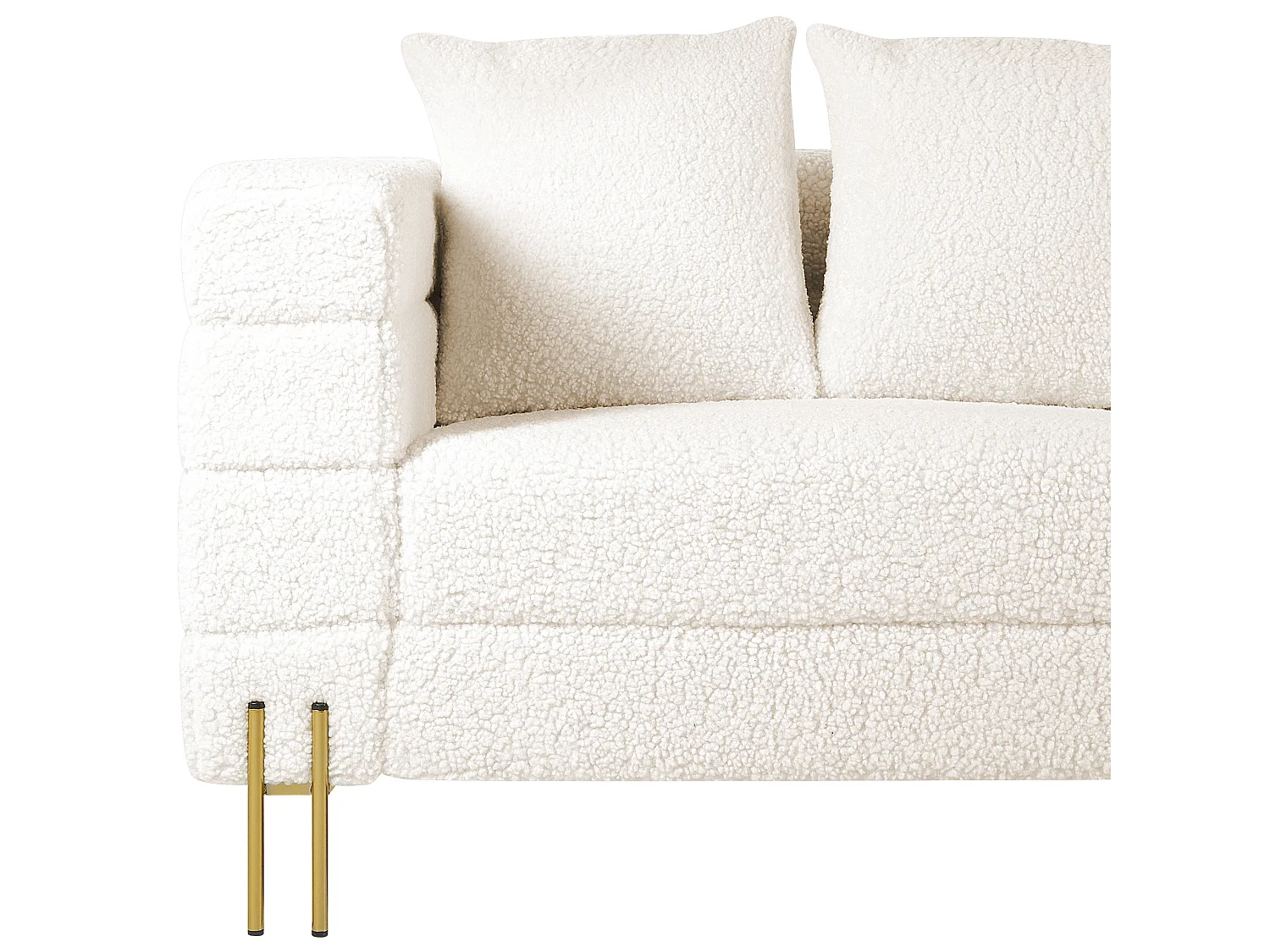 Bank GRANNA Bouclé Wit 3-zitter