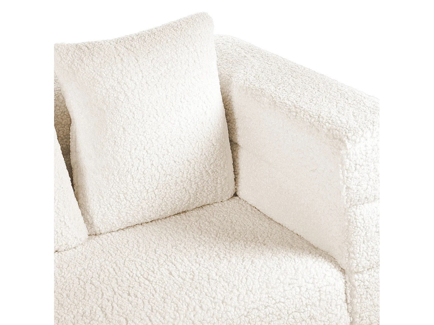 Bank GRANNA Bouclé Wit 3-zitter