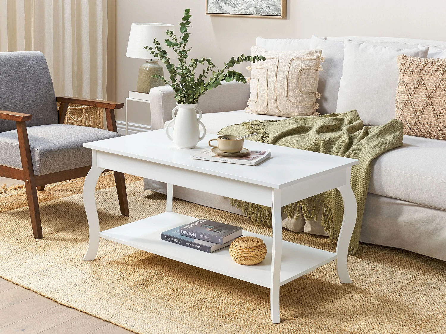Table basse HARTFORD Blanc