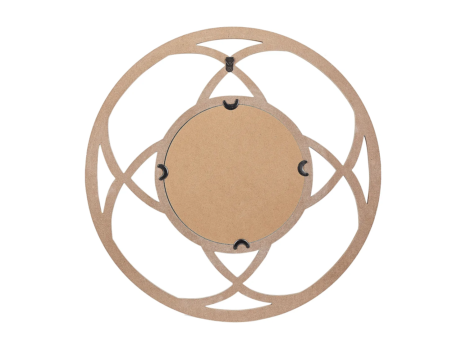 Lustro ścienne IZTAPALAPA 60 cm 60 cm Jasnobrązowy