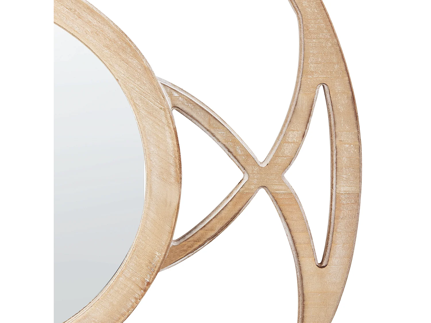 Wandspiegel IZTAPALAPA 60 cm 60 cm Lichtbruin