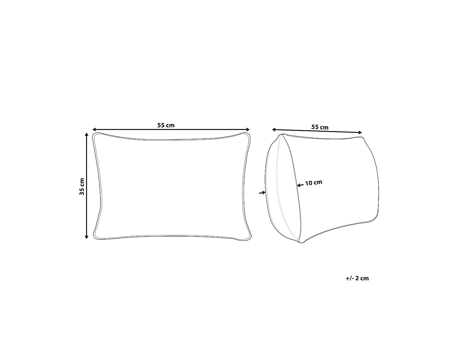 Dekokissen mit Füllung Quasten Baumwolle grau 35 x 55 cm Boho Lythrum