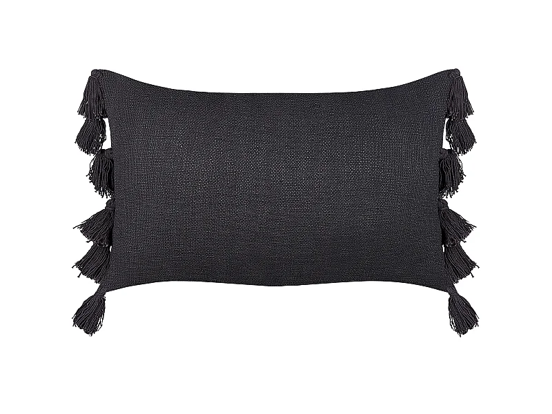 Coussin LYTHRUM Coton 55 x 35 cm Gris foncé Unicolore