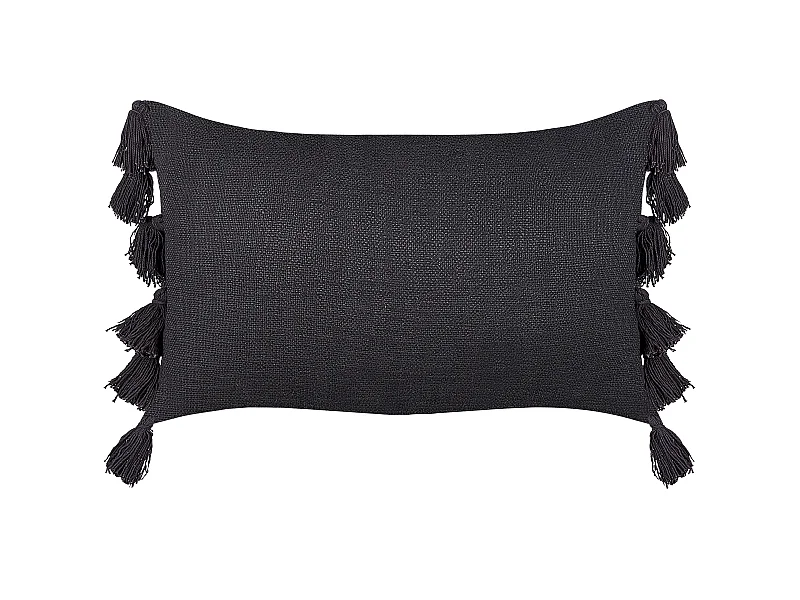 Coussin LYTHRUM Coton 55 x 35 cm Gris foncé Unicolore