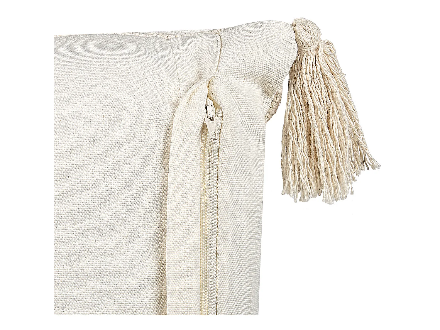 Coussin LUPINUS Coton 55 x 35 cm Beige clair Motif géométrique