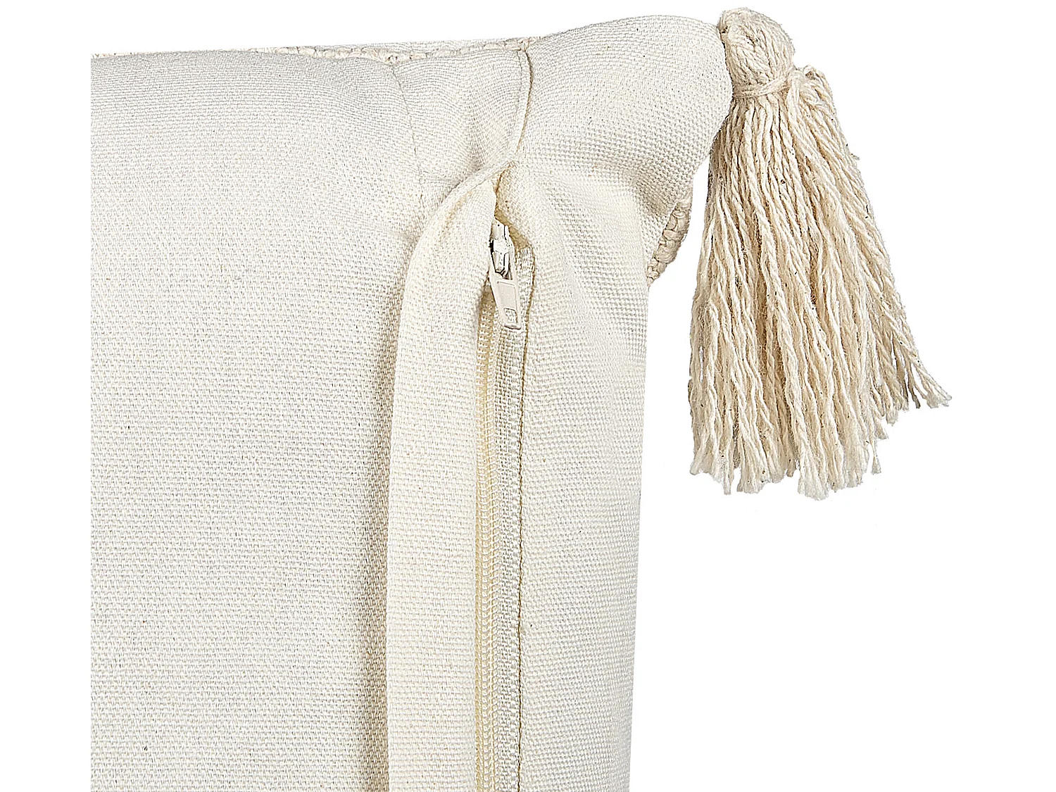 Coussin LUPINUS Coton 55 x 35 cm Beige clair Motif géométrique