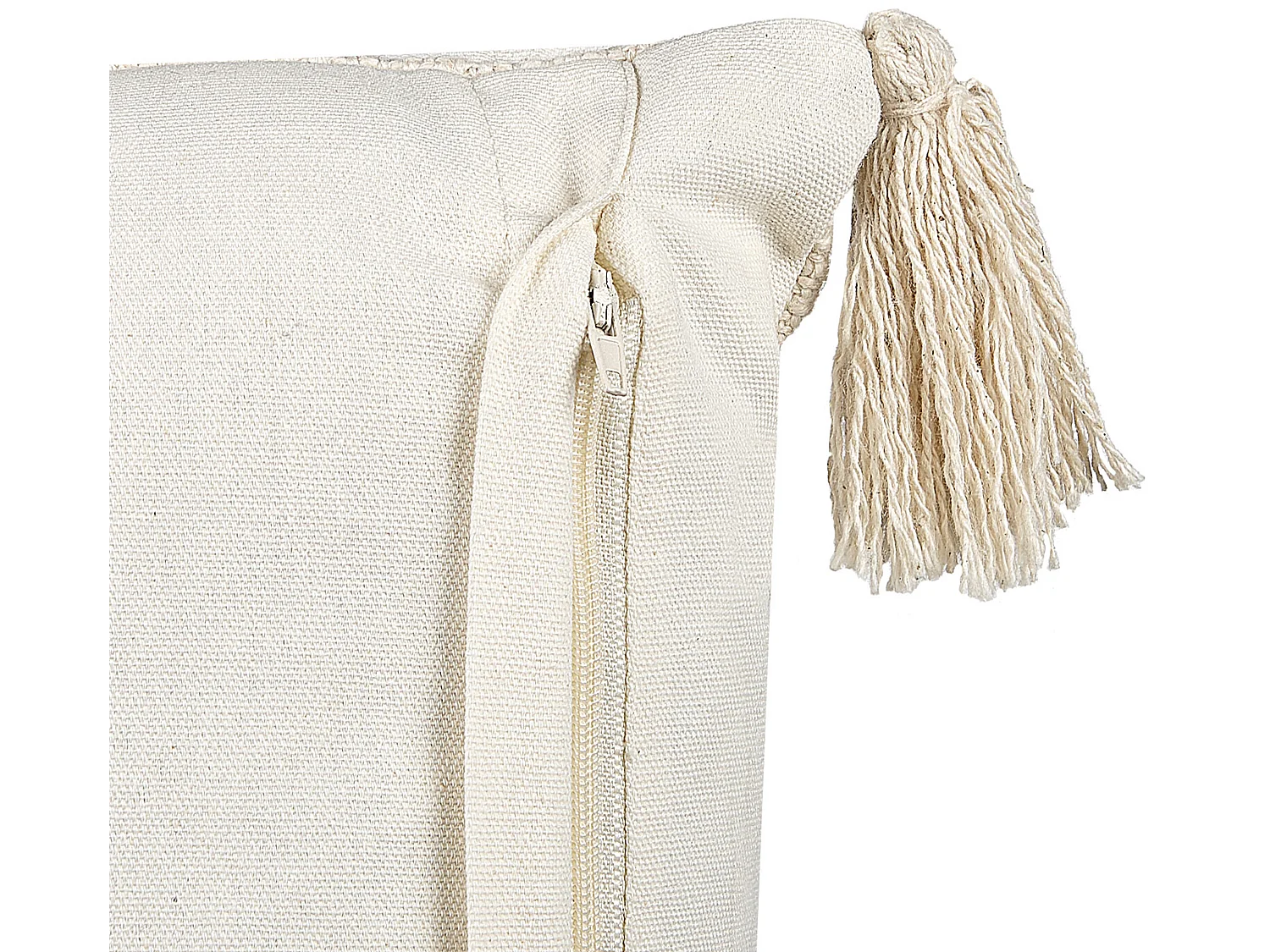 Coussin LUPINUS Coton 55 x 35 cm Beige clair Motif géométrique