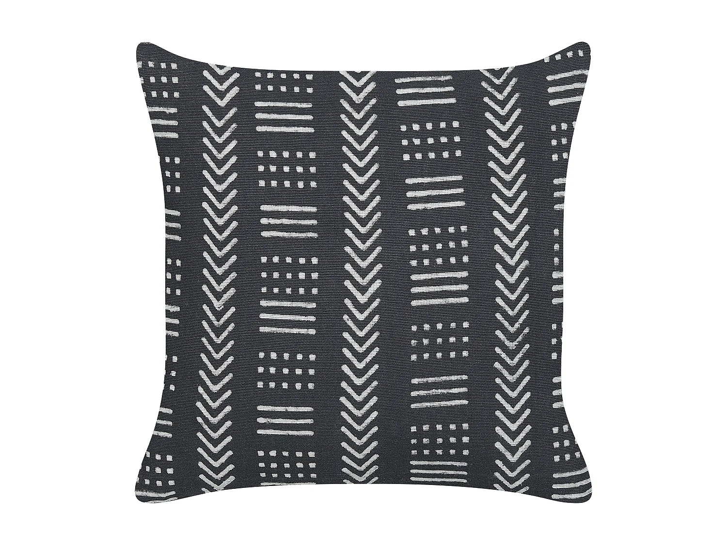 Set van 2 decoratieve kussens BENZOIN Katoen 45 x 45 cm Zwart Geometrisch patroon