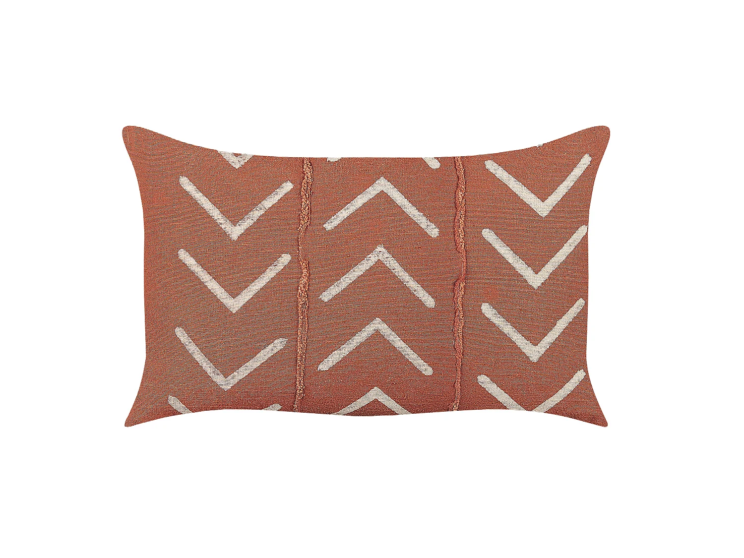 Coussin ALBIUM Coton 55 x 35 cm Orange Motif géométrique