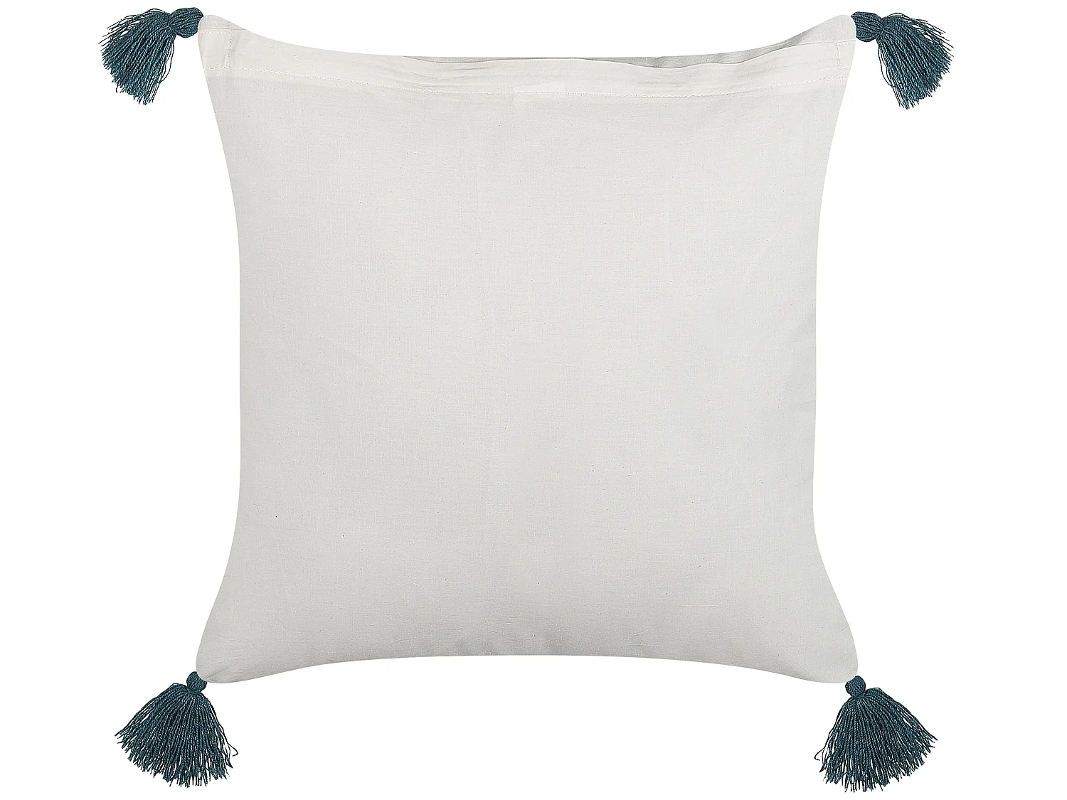 Coussin RUMEX Coton 45 x 45 cm Bleu Motif floral