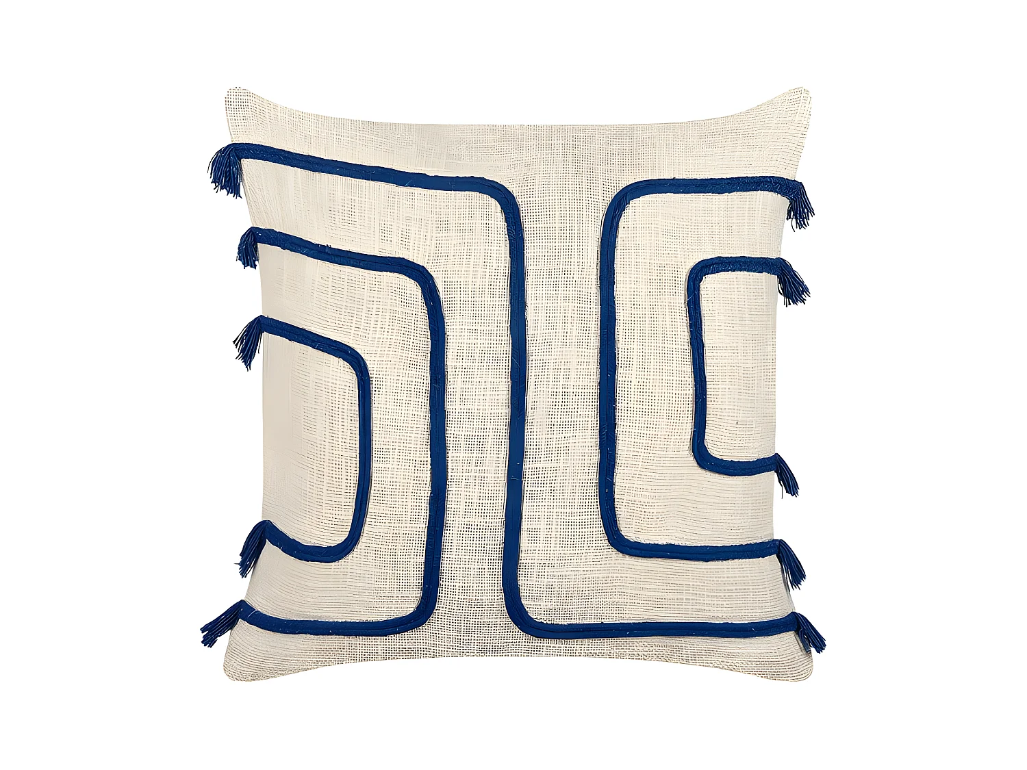 Coussin PLEIONE Coton 45 x 45 cm Bleu marine Motif abstrait