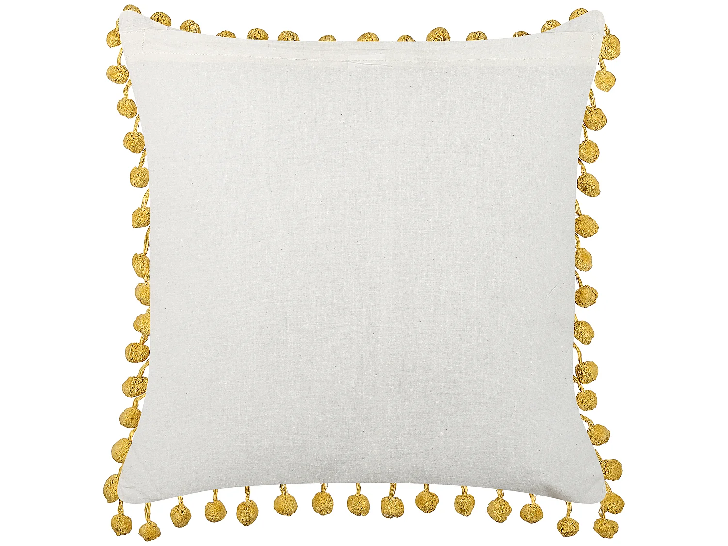 Conjunto de 2 cojines decorativos LYCROIS Algodón 45 x 45 cm Amarillo Patrón floral