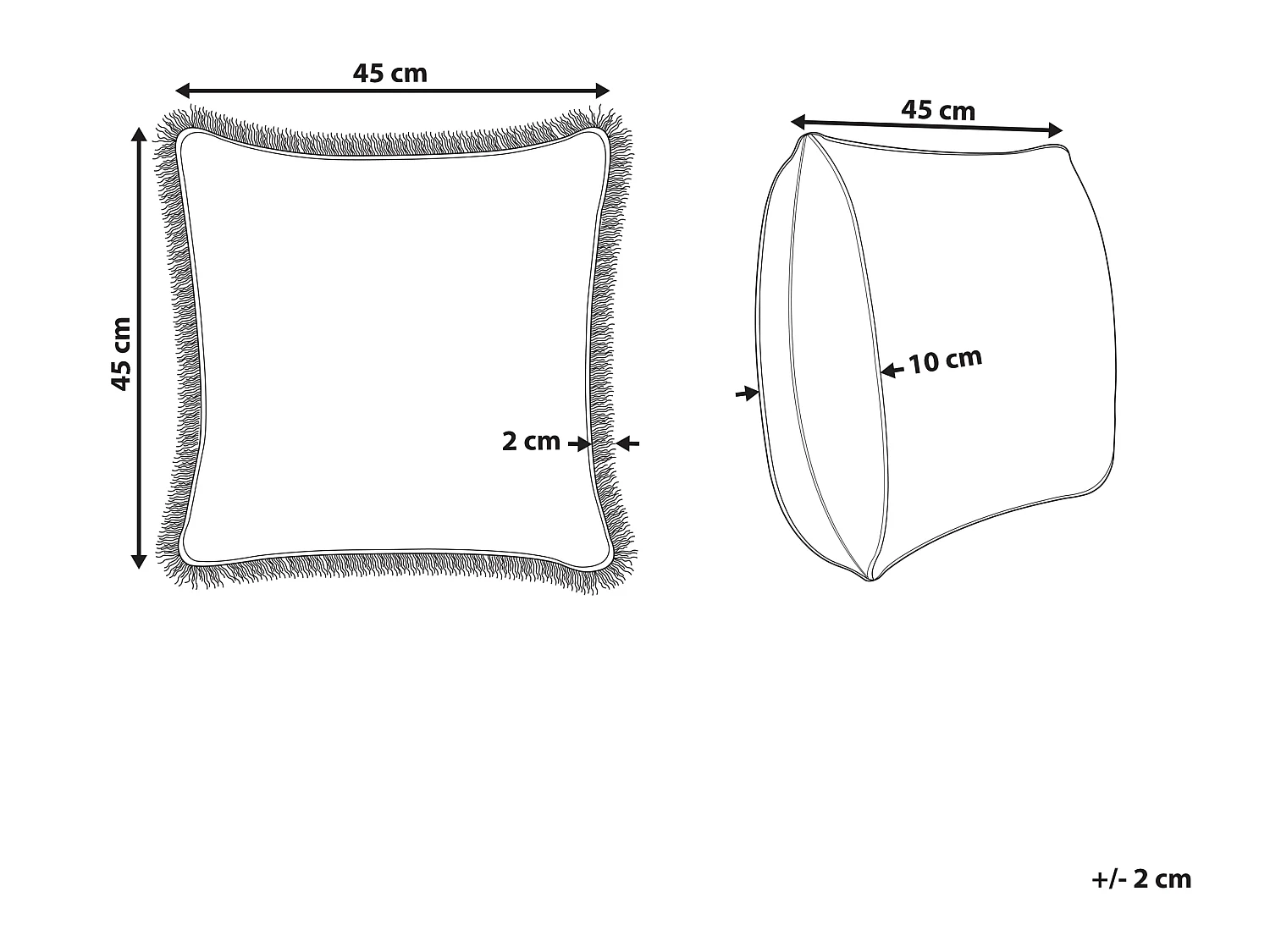 Poduszka dekoracyjna SATIVUS Bawełna 45 x 45 cm Pomarańczowy Wzór kwiatowy