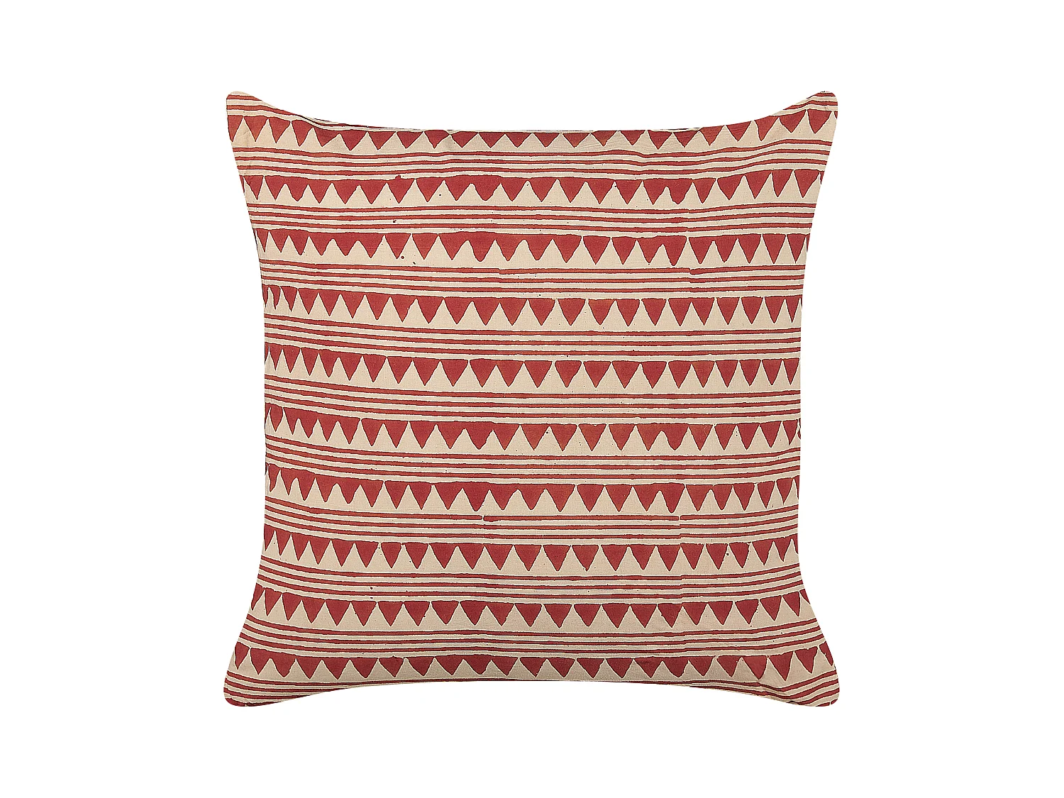 Set van 2 decoratieve kussens DEGLUPTA Katoen 45 x 45 cm Rood Chevron patroon
