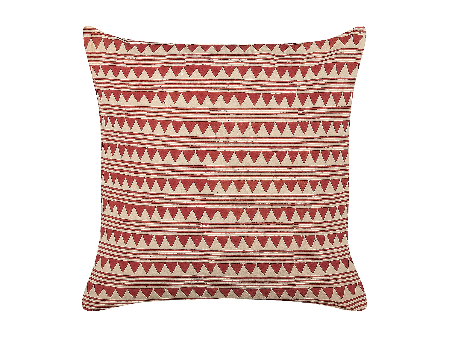 Conjunto de 2 almofadas decorativas DEGLUPTA Algodão 45 x 45 cm Vermelho Padrão chevrón