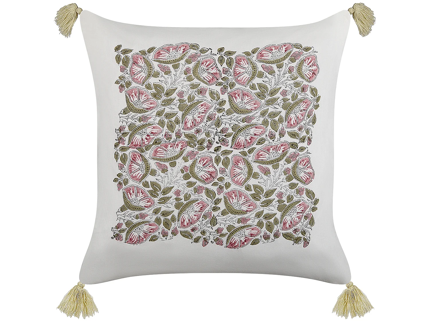 Coussin CARISSA Coton 45 x 45 cm Multicolore Motif floral