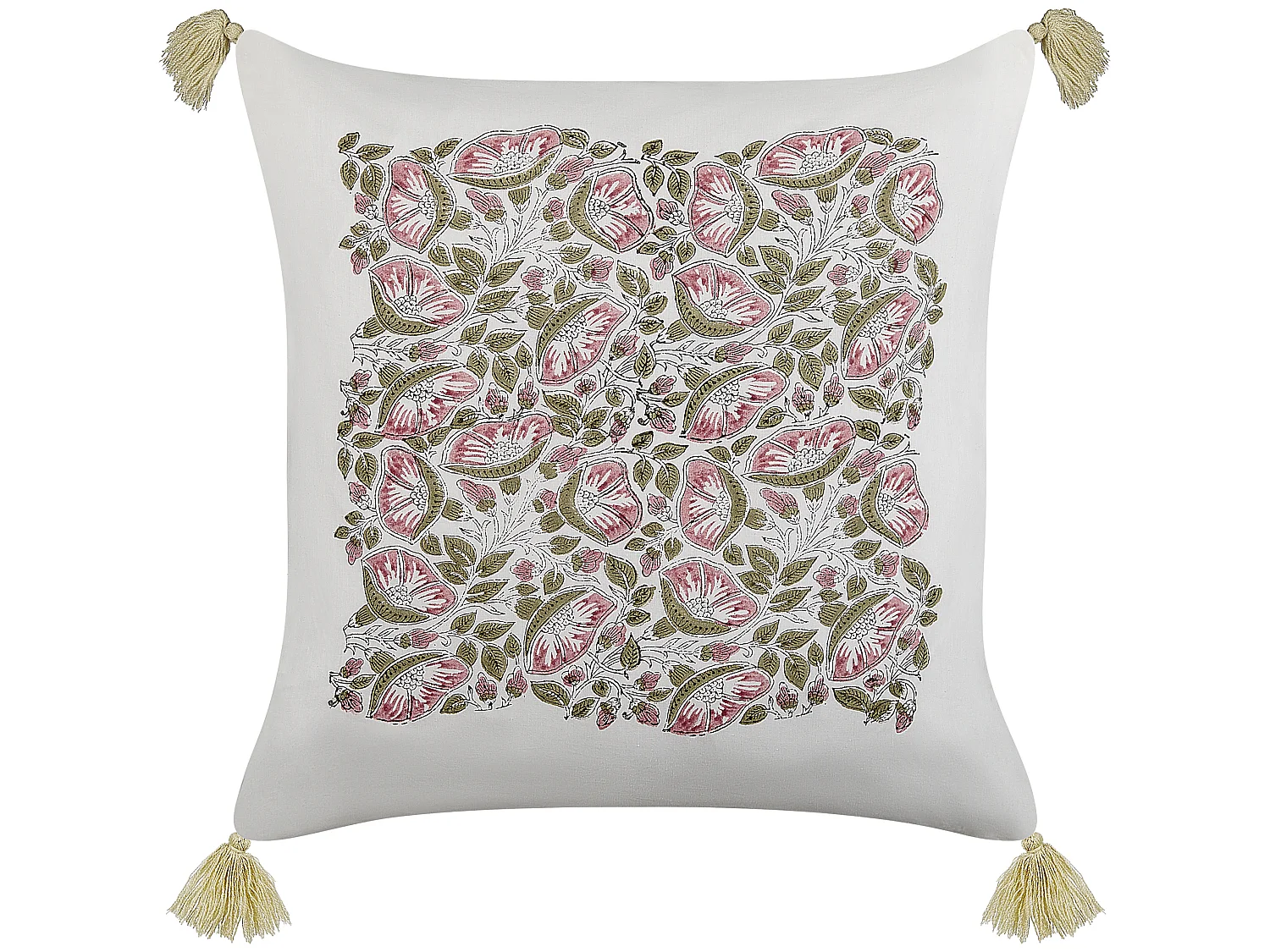 Dekokissen CARISSA Baumwolle 45 x 45 cm Bunt Blumenmuster