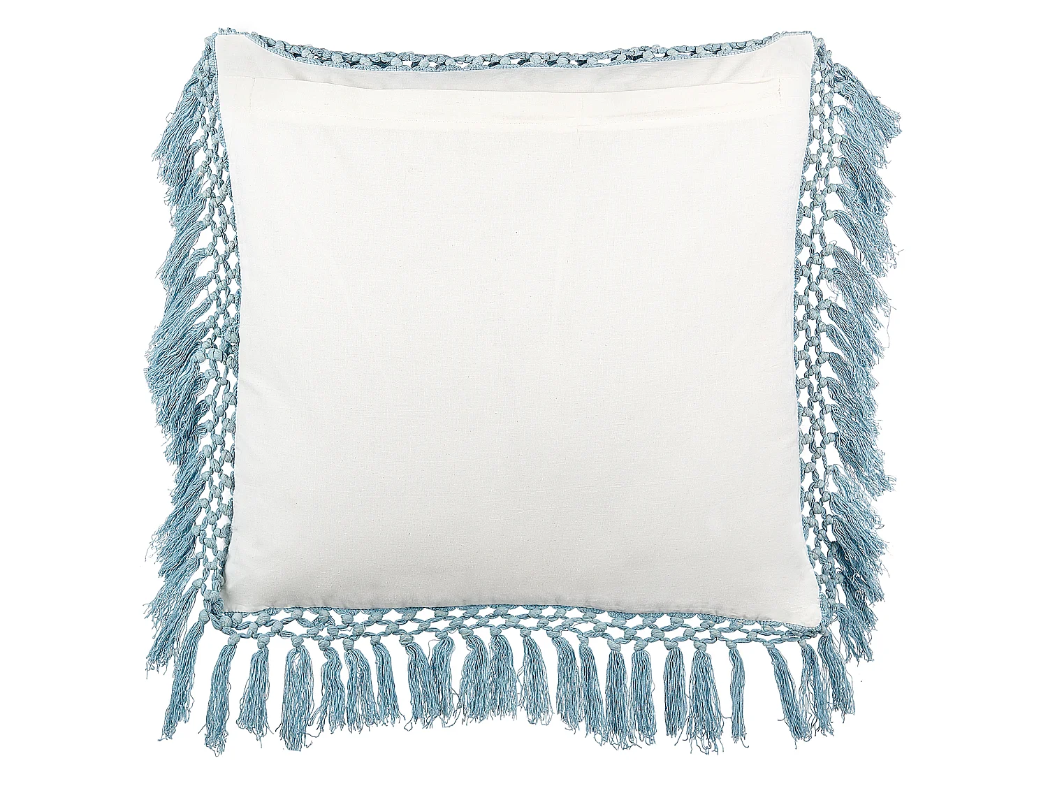 Sierkussen PALLIDA Katoen 45 x 45 cm Blauw Bloempatroon