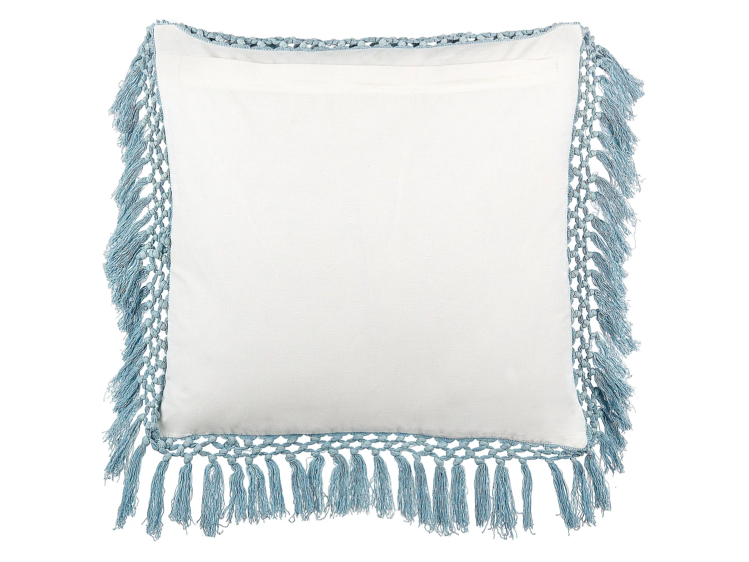 Sierkussen PALLIDA Katoen 45 x 45 cm Blauw Bloempatroon