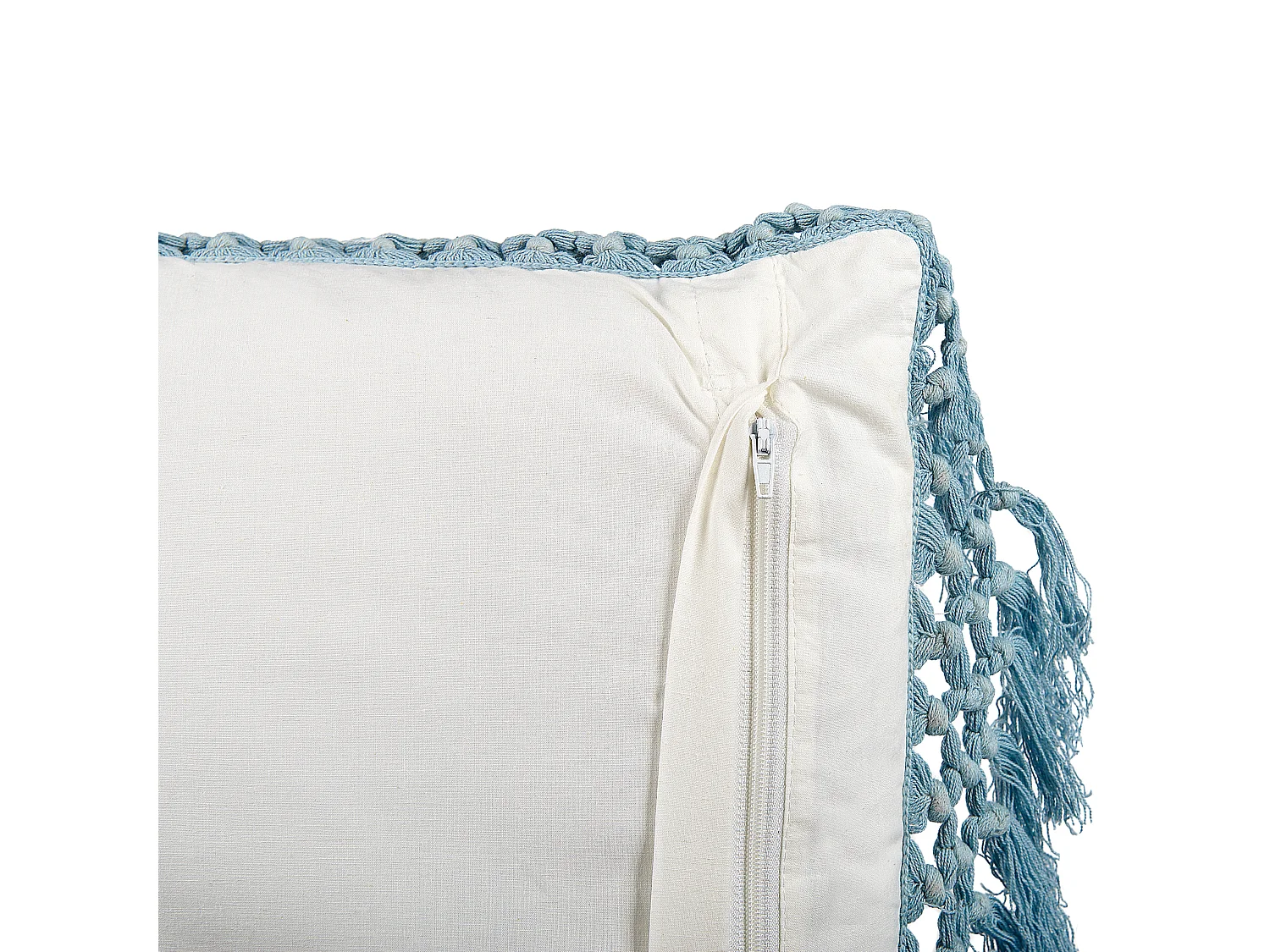 Coussin PALLIDA Coton 45 x 45 cm Bleu Motif floral