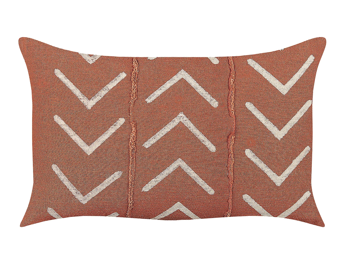 Conjunto de 2 cojines decorativos ALBIUM Algodón 55 x 35 cm Naranja Patrón chevrón