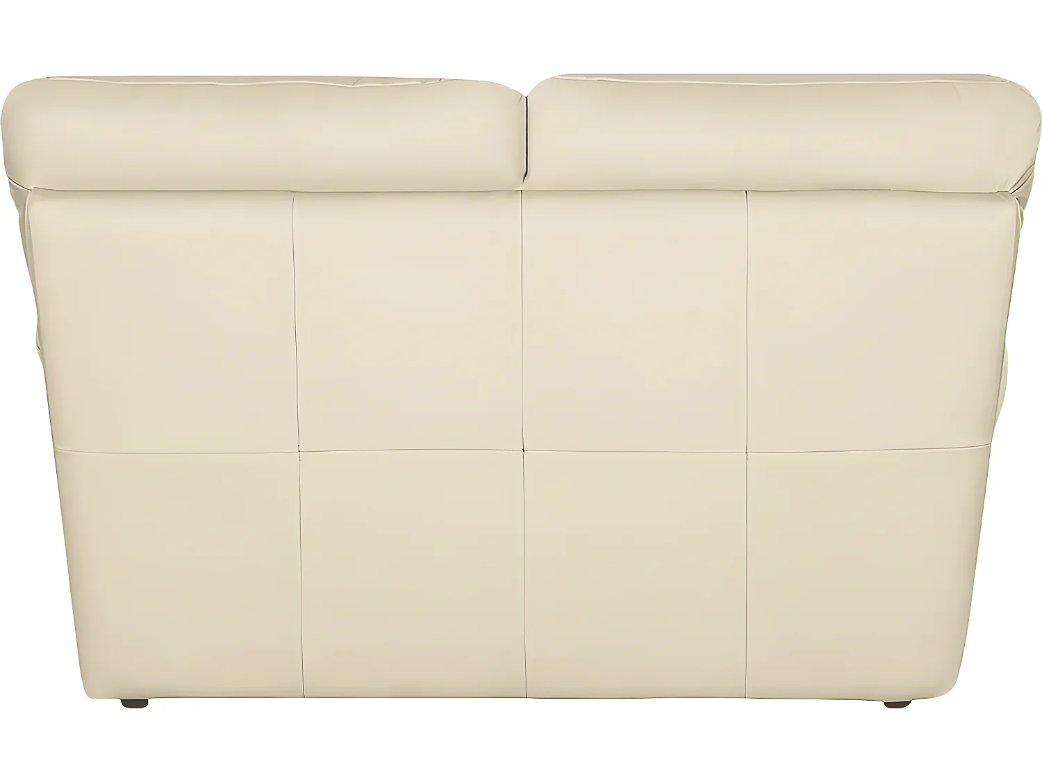 Canapé 2 places en 100% tout cuir italien vachette OSATIS, couleur beige