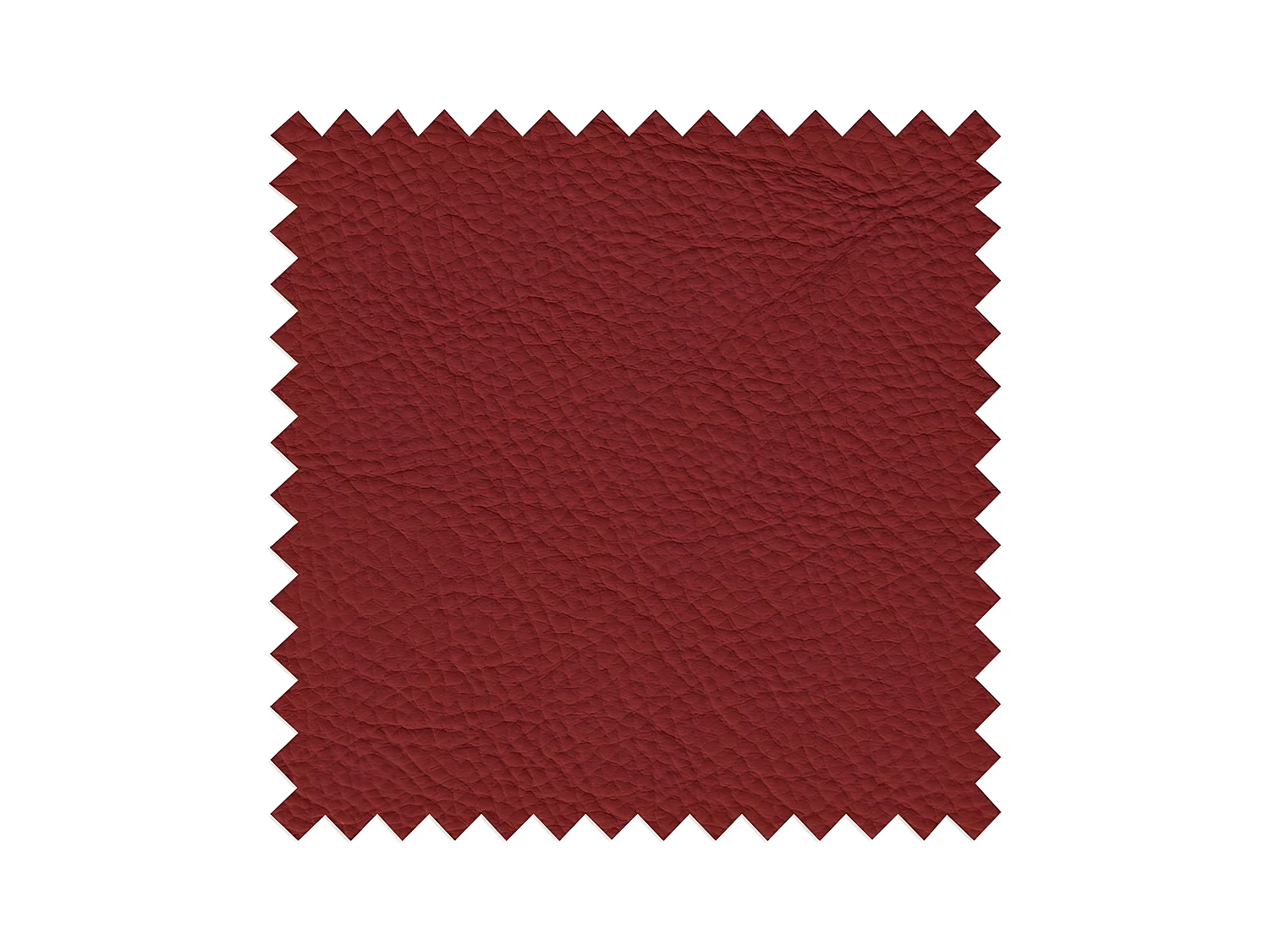 Canapé 3 places en 100% tout cuir épais italien vachette HAMBOURG, couleur rouge foncé