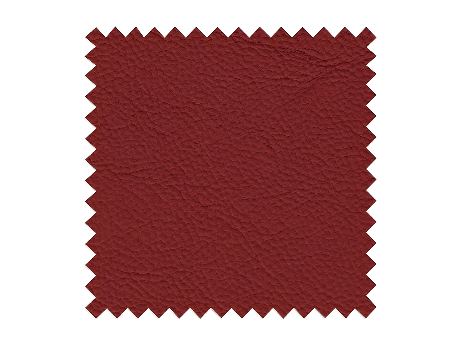 Canapé 3 places en 100% tout cuir épais italien vachette HAMBOURG, couleur rouge foncé