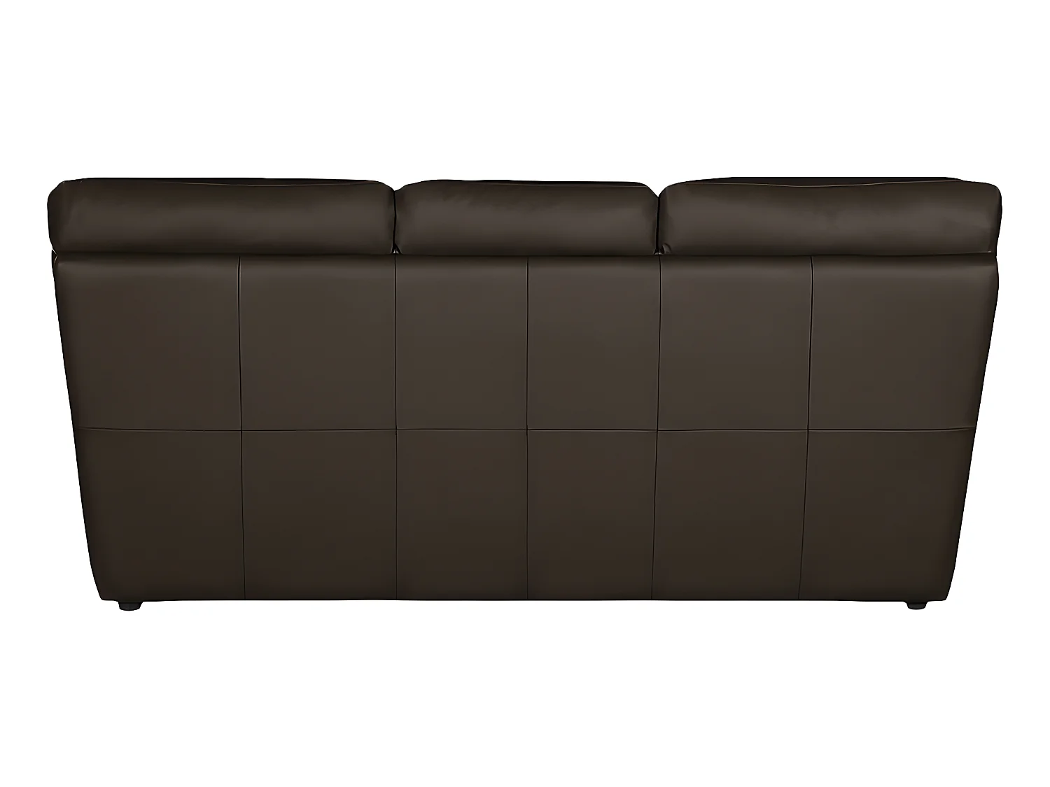 3-zitsbank van Italiaans kalfsleer OSATIS, Prestige-serie, chocoladekleur