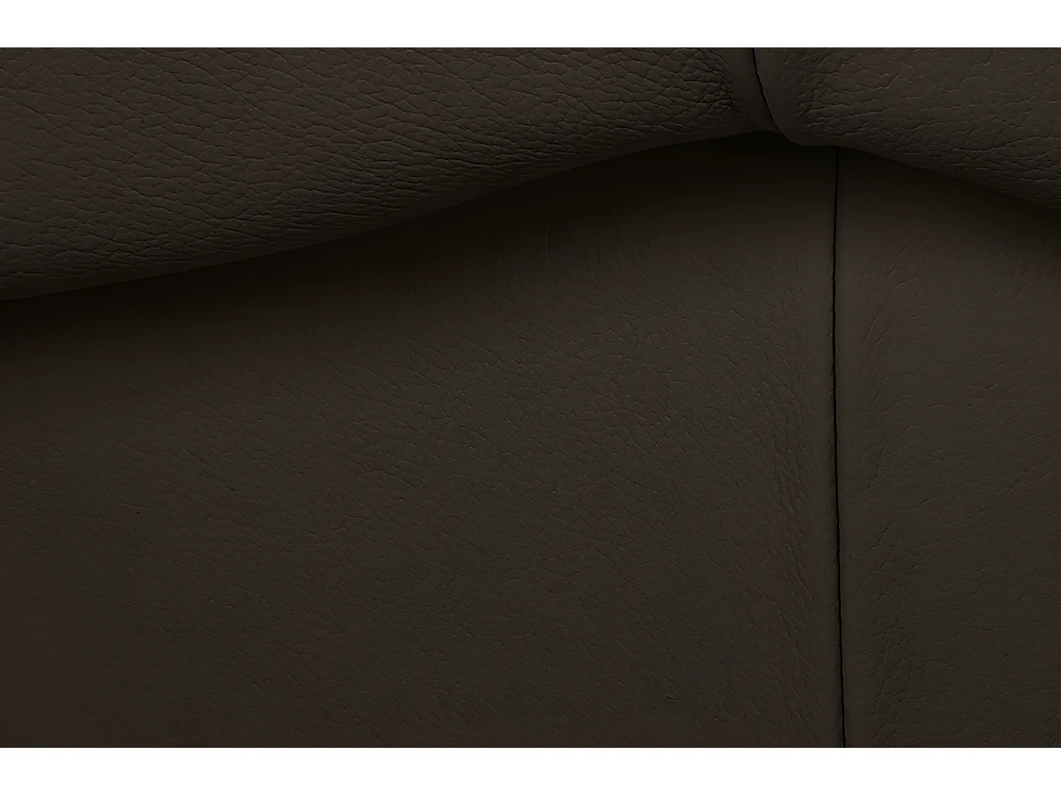 Canapé 3 places en 100% tout cuir italien vachette OSATIS, couleur chocolat