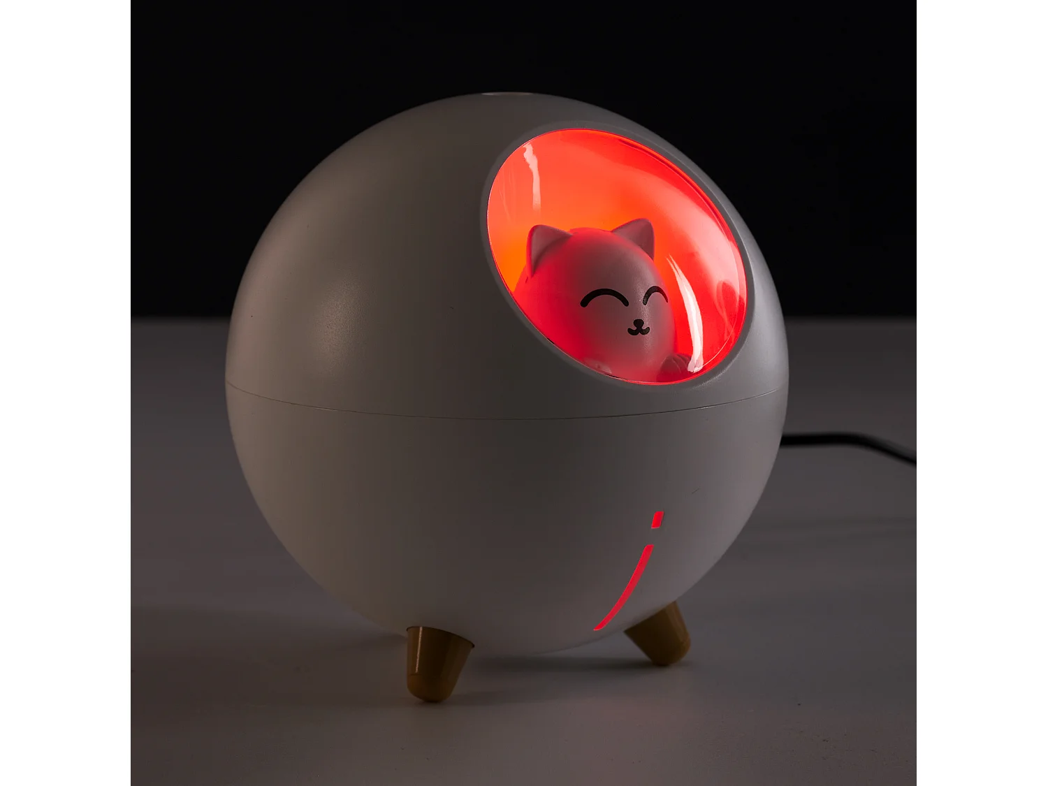 Diffusore di Profumo a LED Gatto con Tecnologia ad Ultrasuoni a Freddo e Luce a Colori Variabili