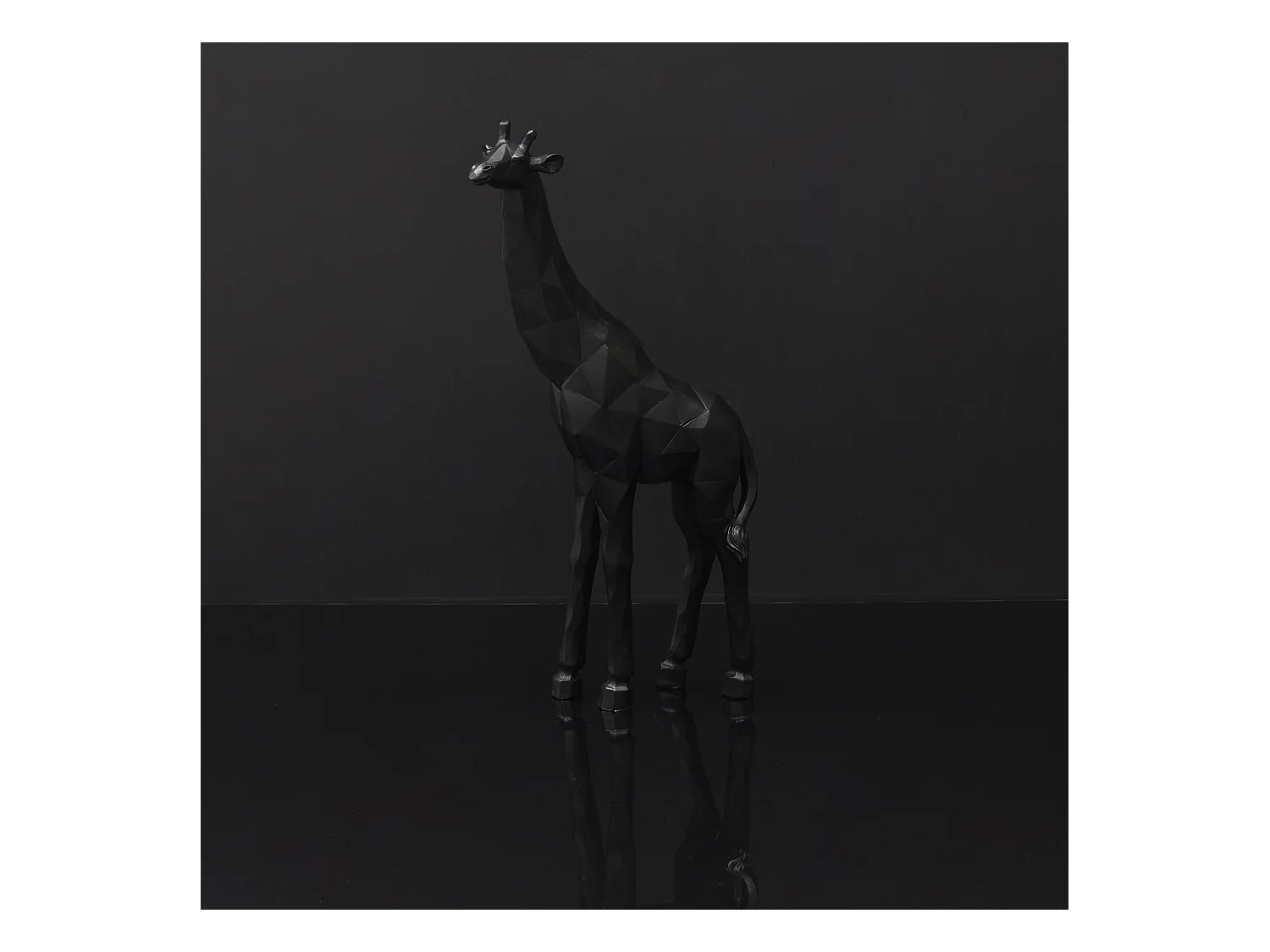 Girafe Origami Noir H40cm Noir