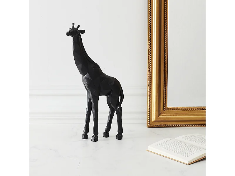 Girafe Origami Noir H40cm Noir