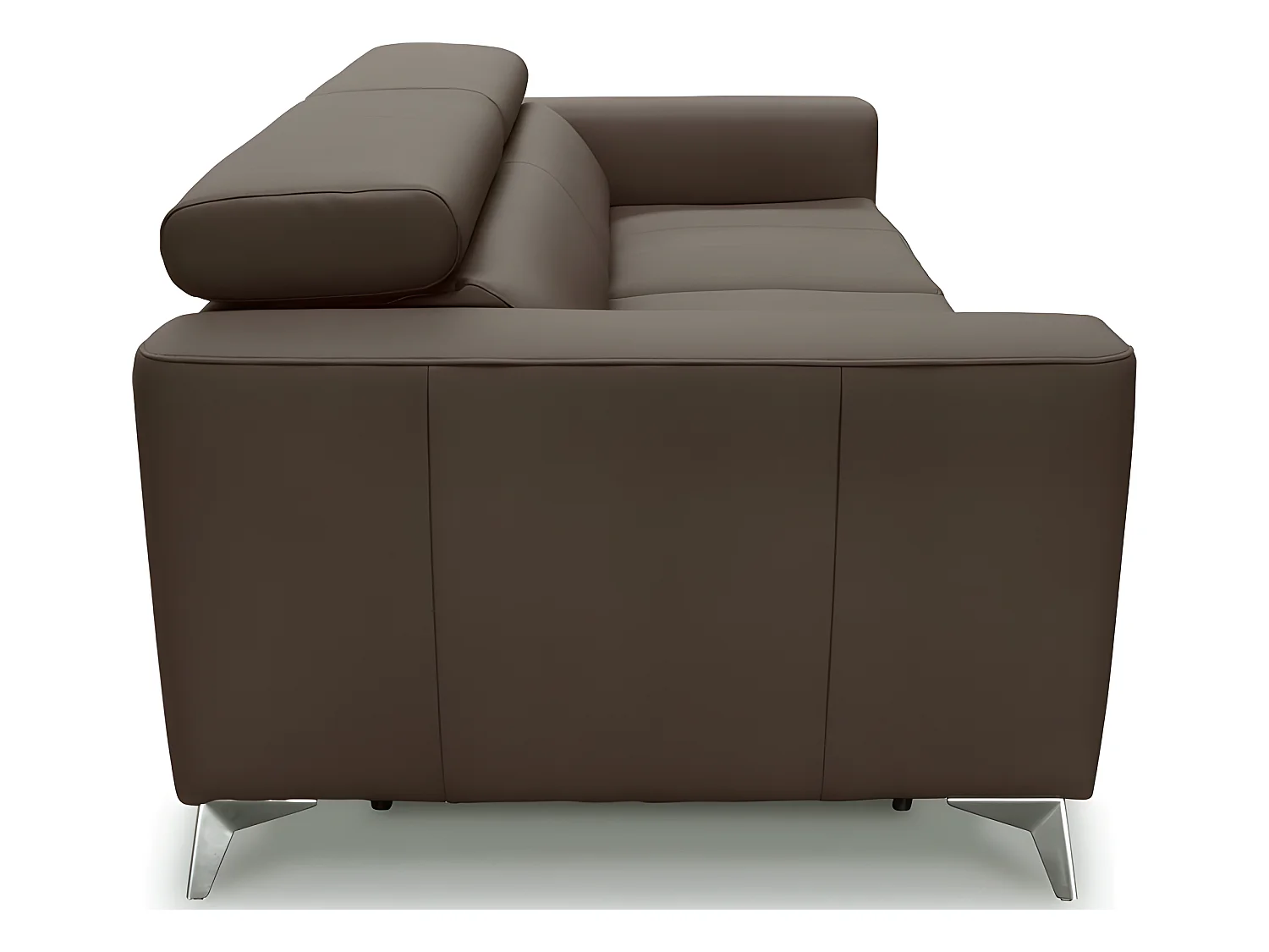 Canapé 3 places convertible en cuir italien de luxe MOVIDA, taupe