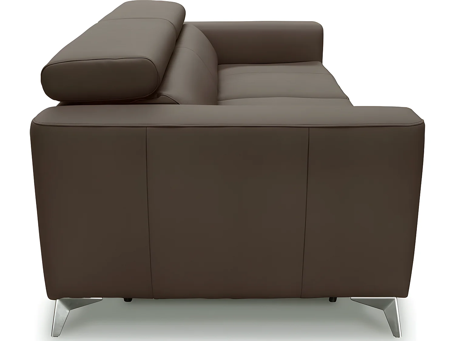 Canapé 3 places convertible en cuir italien de luxe MOVIDA, taupe