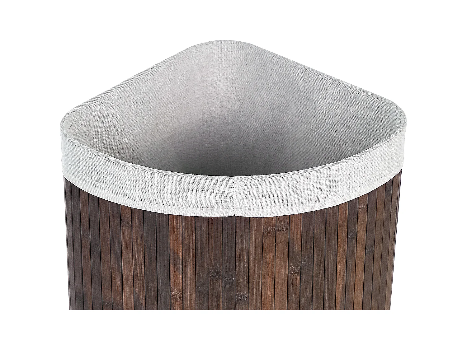 Cesta legno di bambù scuro e bianco 60 cm MATARA