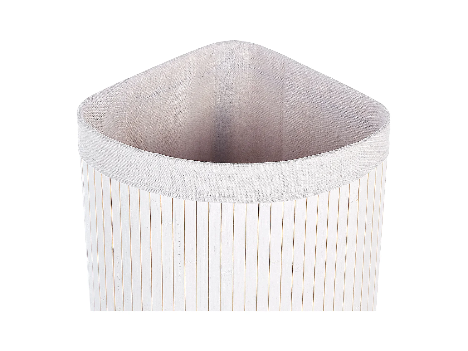 Aufbewahrungskorb MATARA Bambusholz Weiss