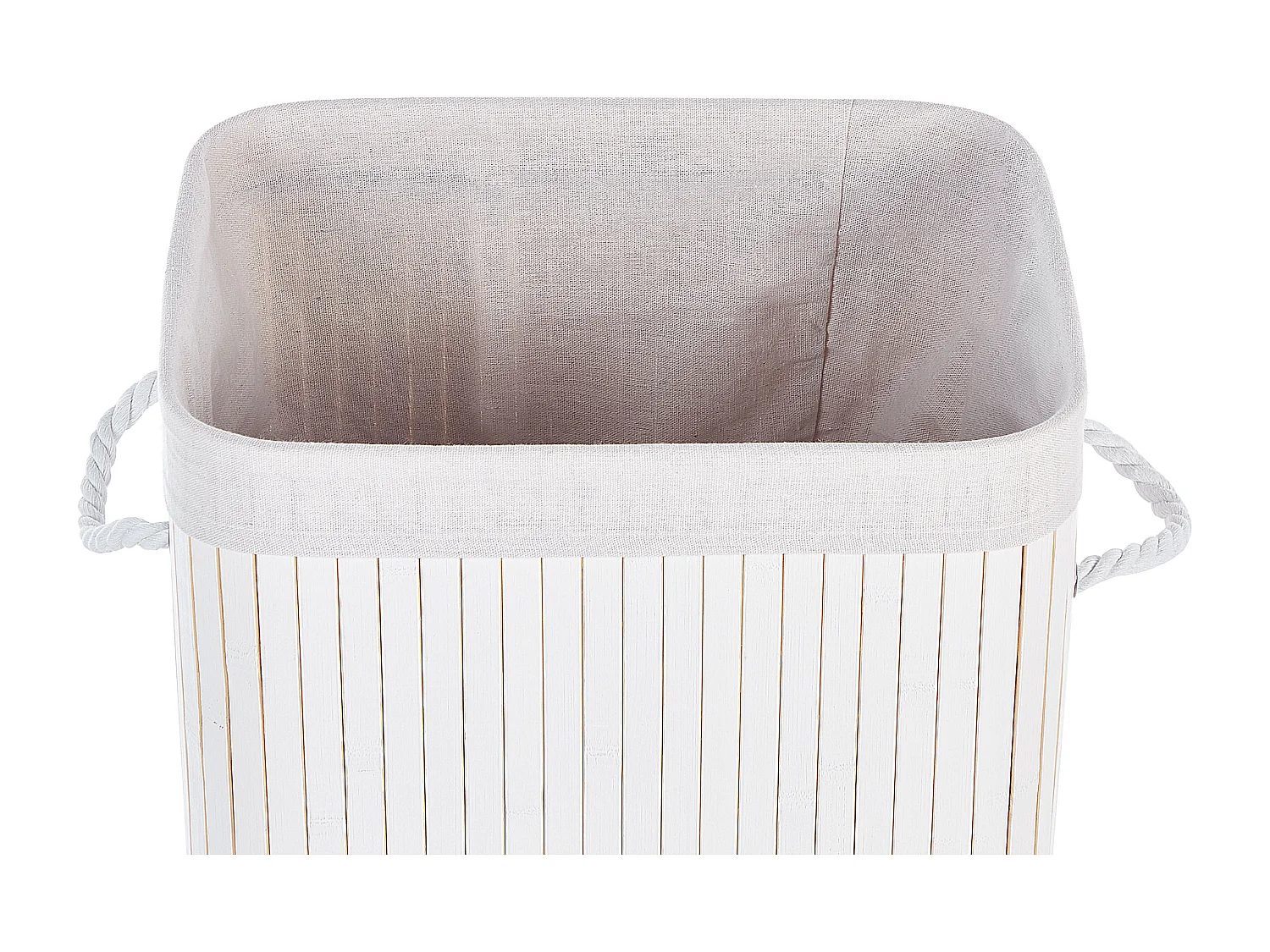 Panier KOMARI Bambou Blanc 72 L