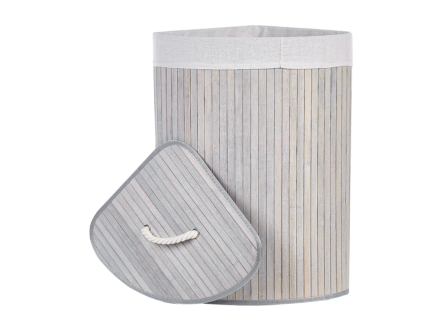 Panier MATARA Bambou Gris clair 57 L