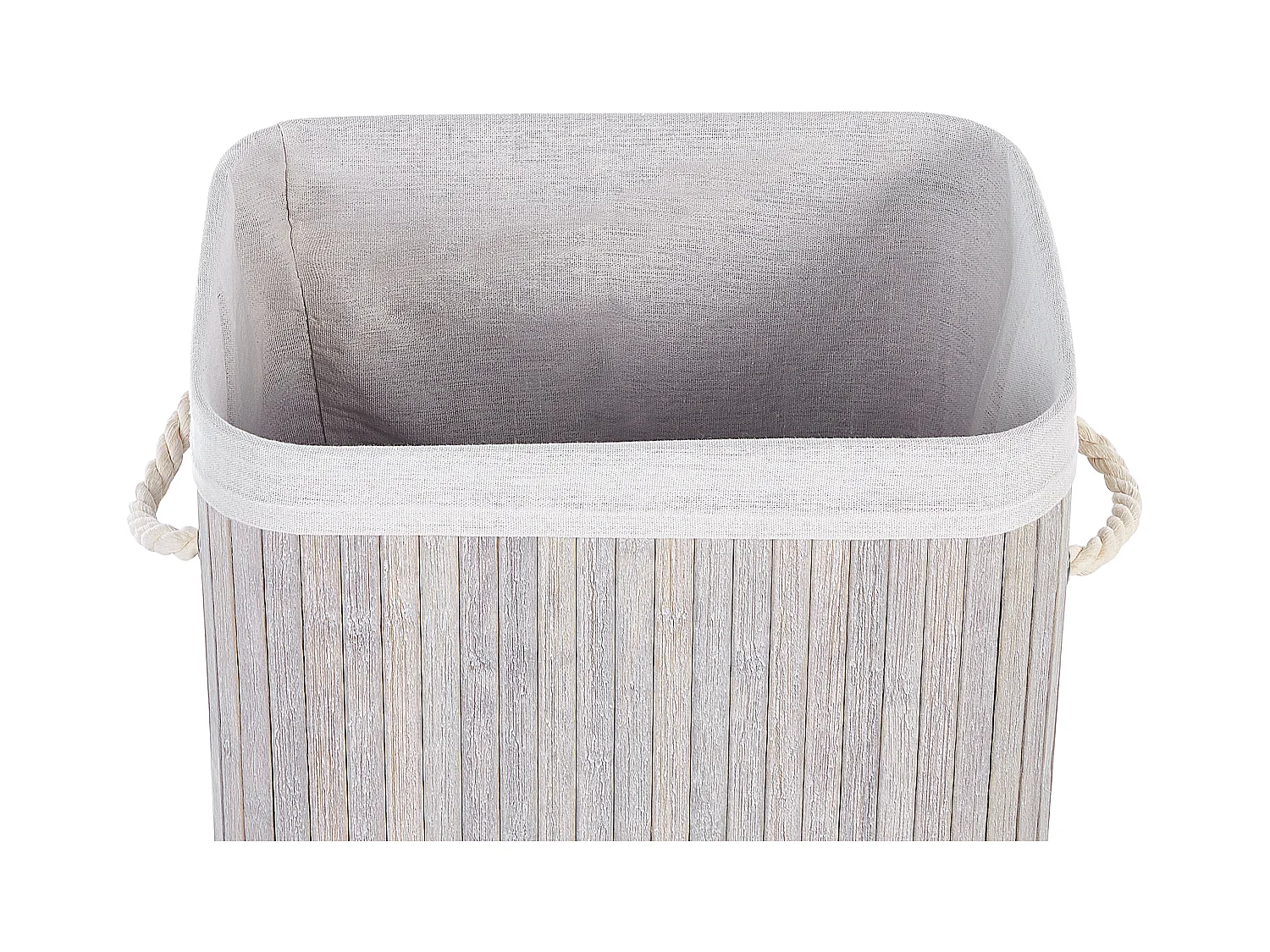 Panier KOMARI Bambou Gris clair 72 L