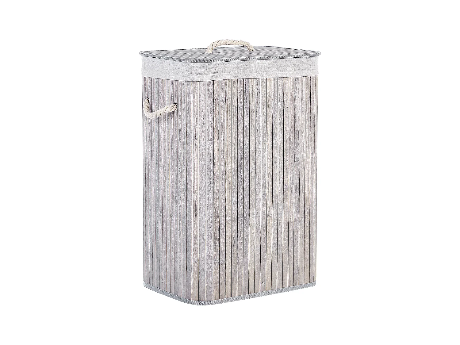 Cesta in legno di bambù grigio e bianco 60 cm KOMARI