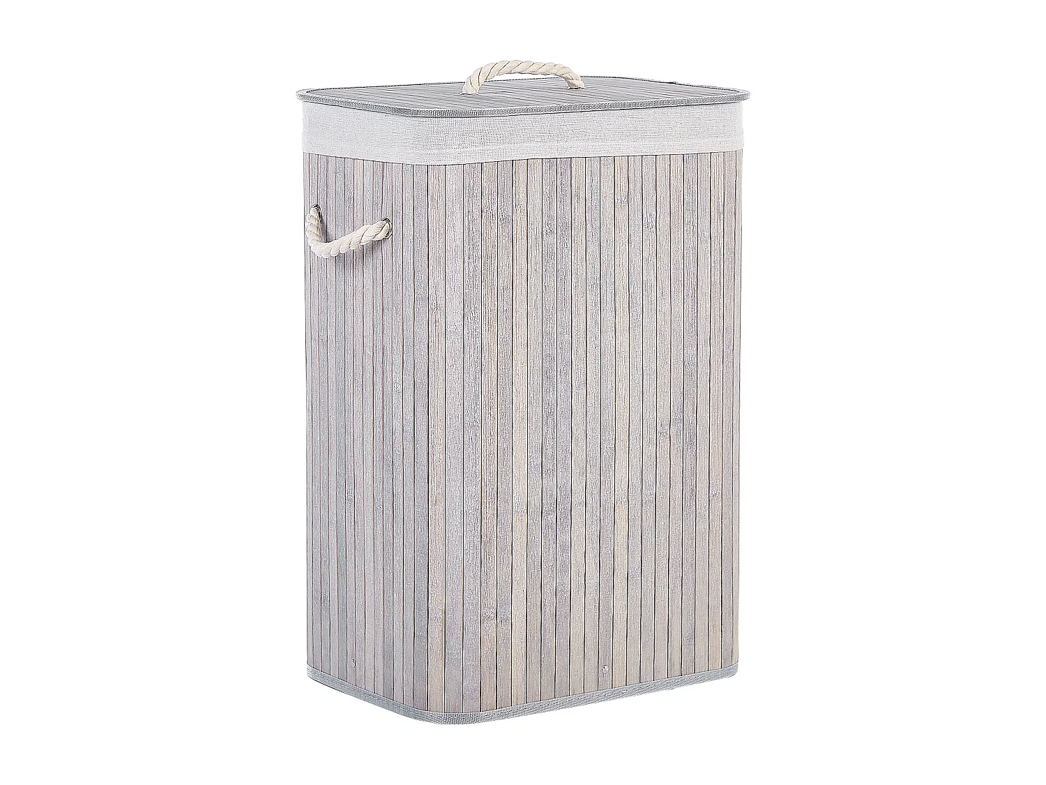 Panier KOMARI Bambou Gris clair 72 L