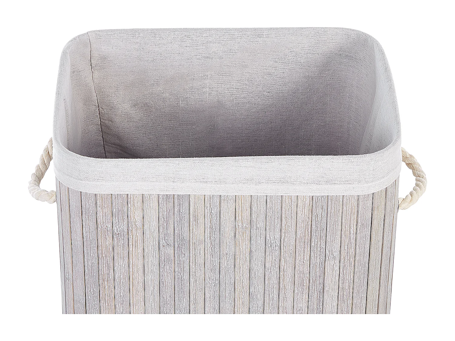 Panier KOMARI Bambou Gris clair 72 L