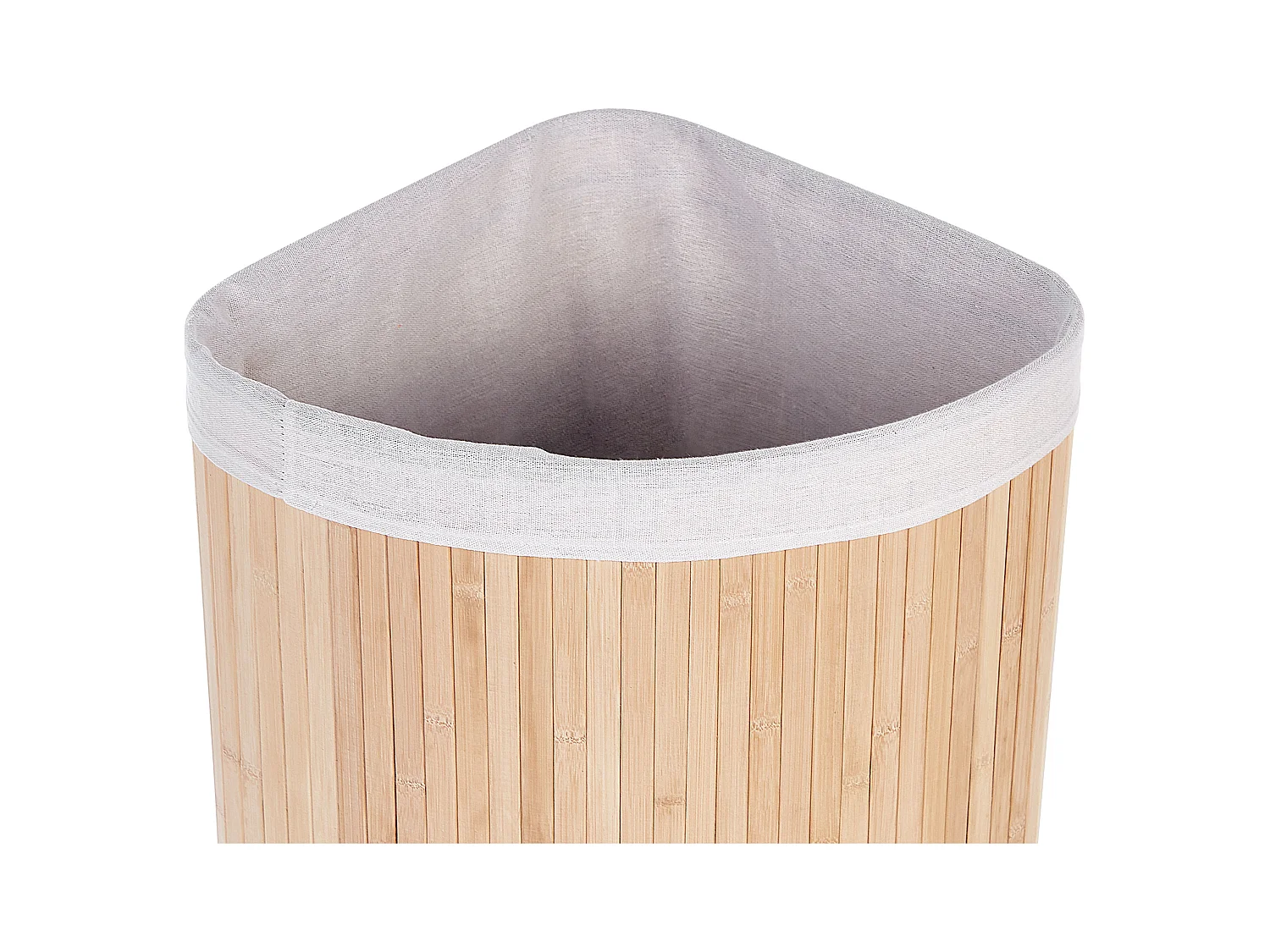 Kosz bambusowy z pokrywą jasne drewno MATARA