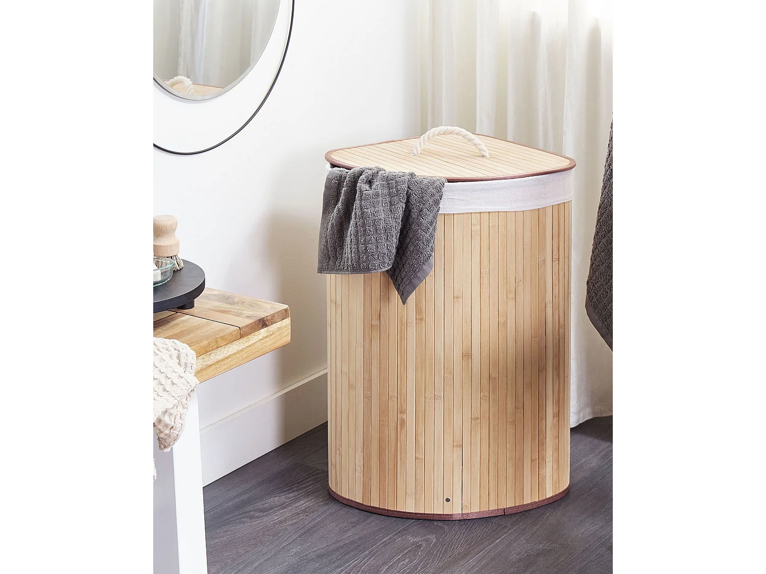 Panier MATARA Bambou Marron clair 57 L