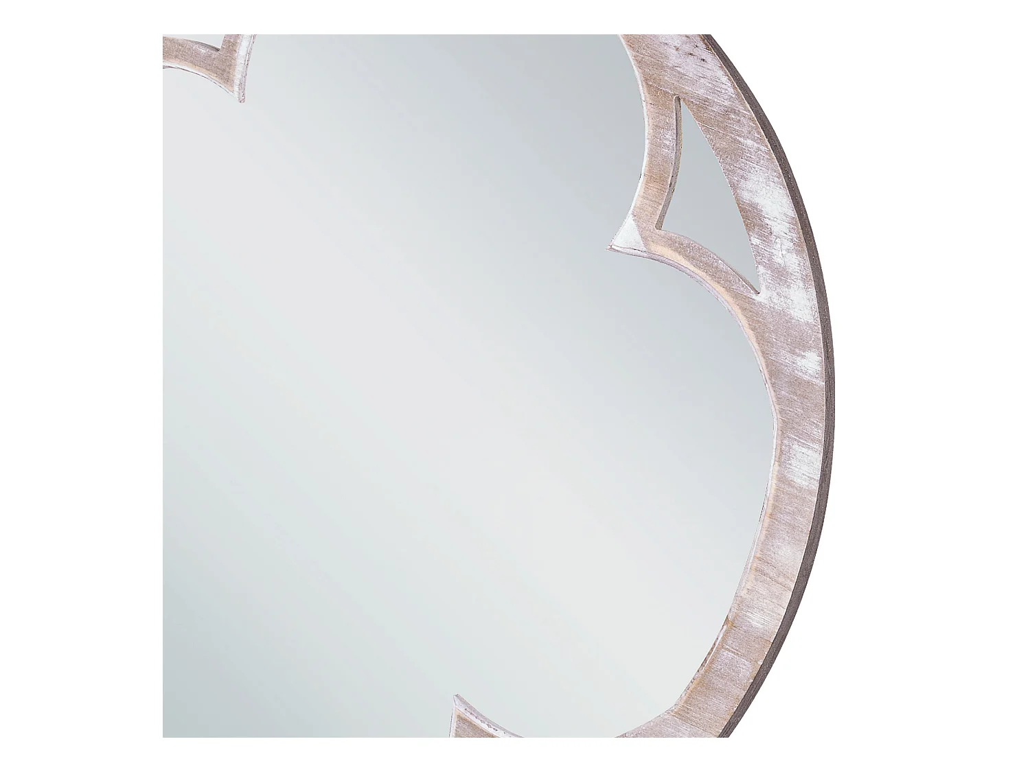 Miroir MONCLOVA 60 cm 60 cm Bois de sapin Marron clair