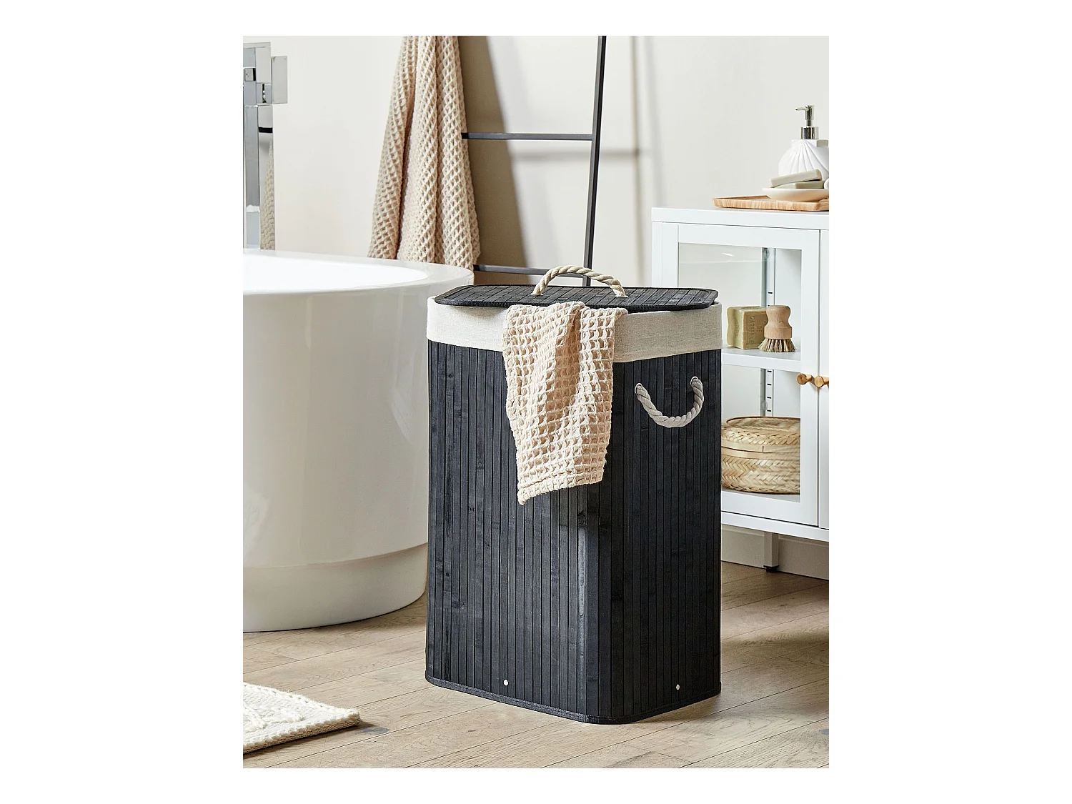 Mand KOMARI Bamboehout Zwart