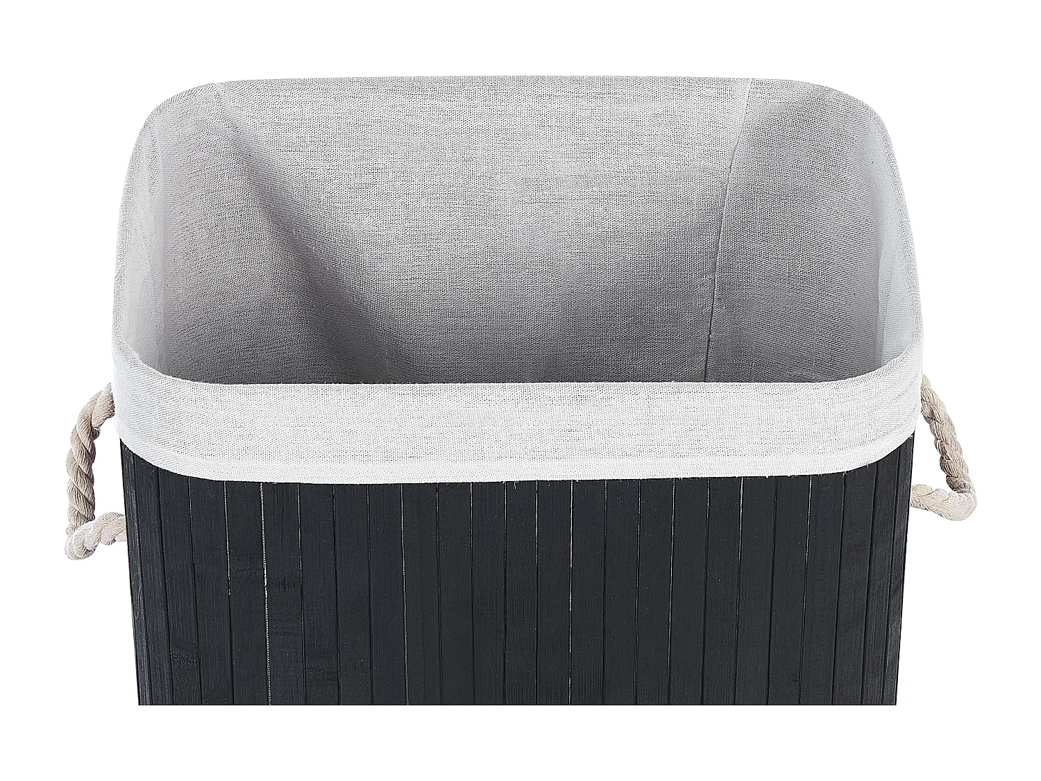 Cesta legno di bambù nero e bianco 60 cm KOMARI