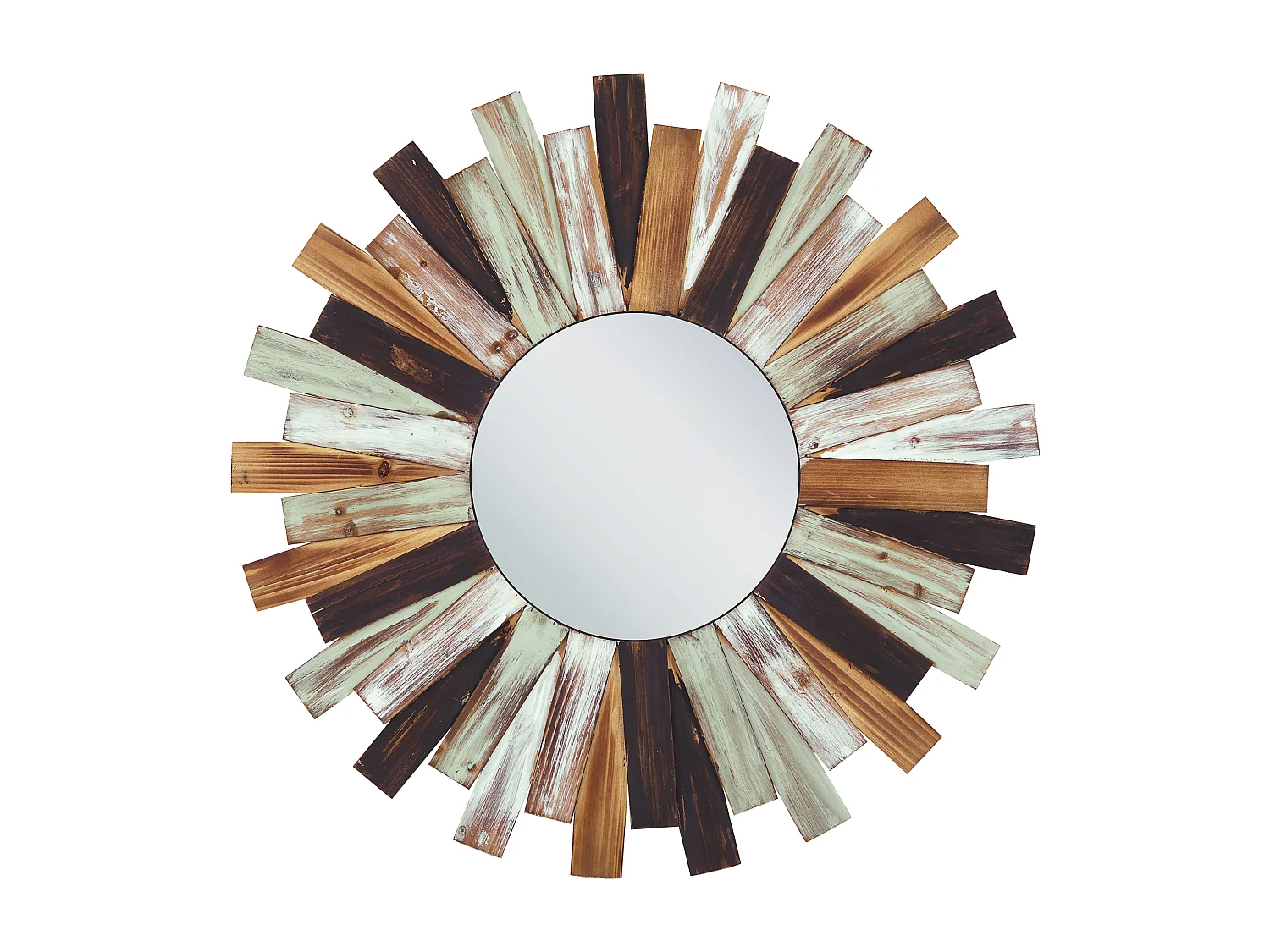 Miroir TAMPICO 75 cm 75 cm Bois de sapin Multicolore