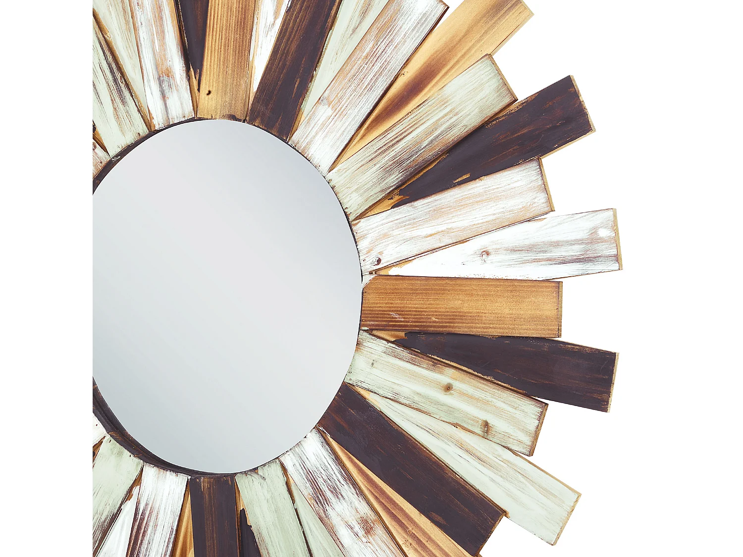 Miroir TAMPICO 75 cm 75 cm Bois Multicolore